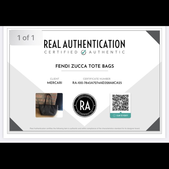 Authentic Fendi Zucchino tote bag - Picture 13 of 13